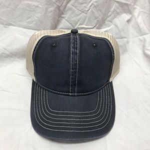 Comfort Colors Unstructured Trucker Hat in Ivory & Black Graphite NWT